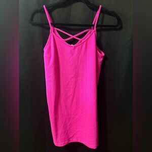 Skies Are Blue Fuchsia Asymmetrical Dress